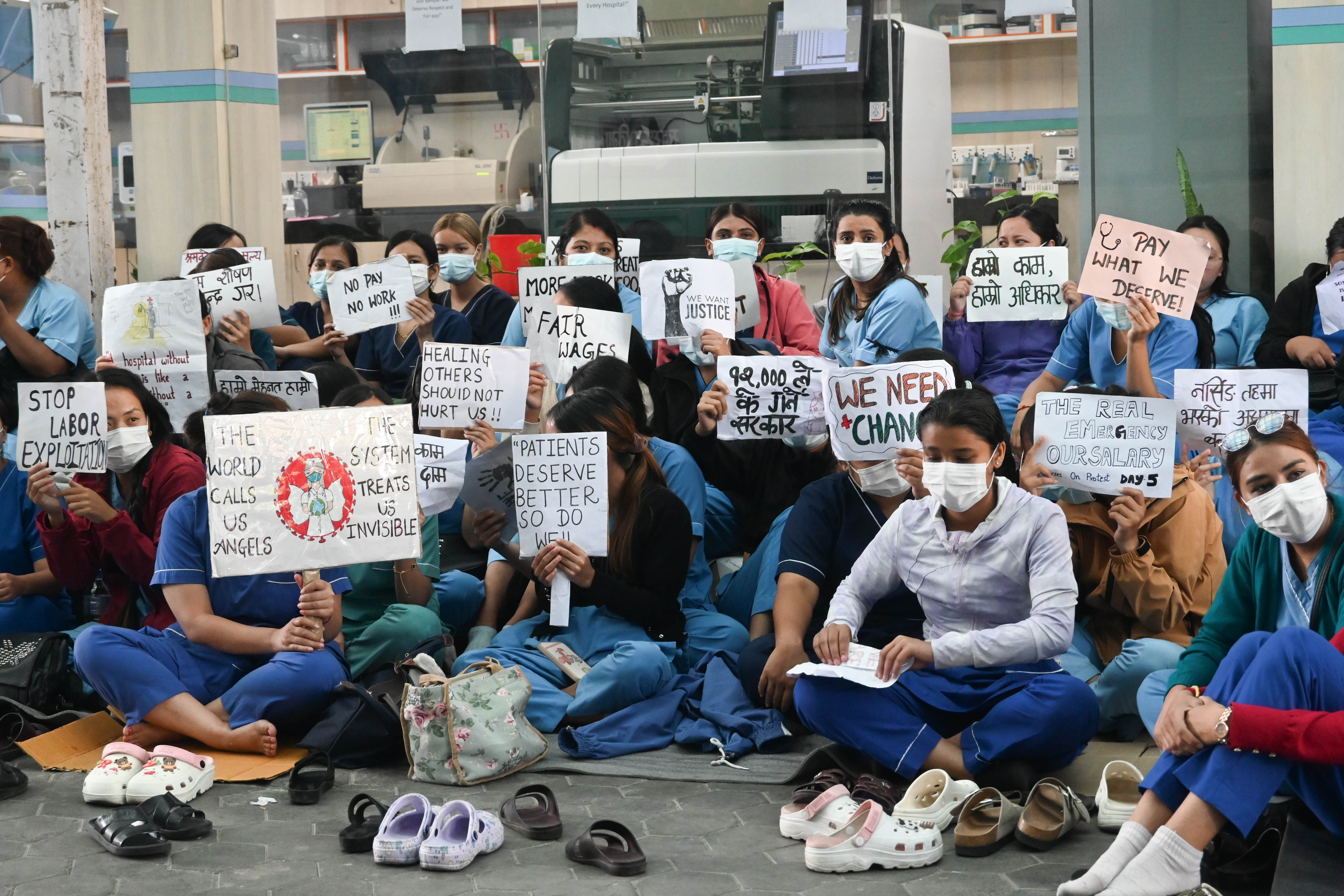 नर्सका माग सम्बोधन गर्न सरकारले बनायो समिति, आजै वैठक