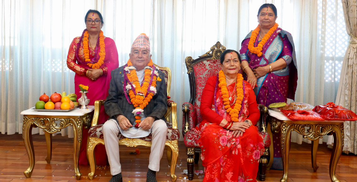 राष्ट्रपति पौडेलले शीतल निवासमा लगाए भाइटीका