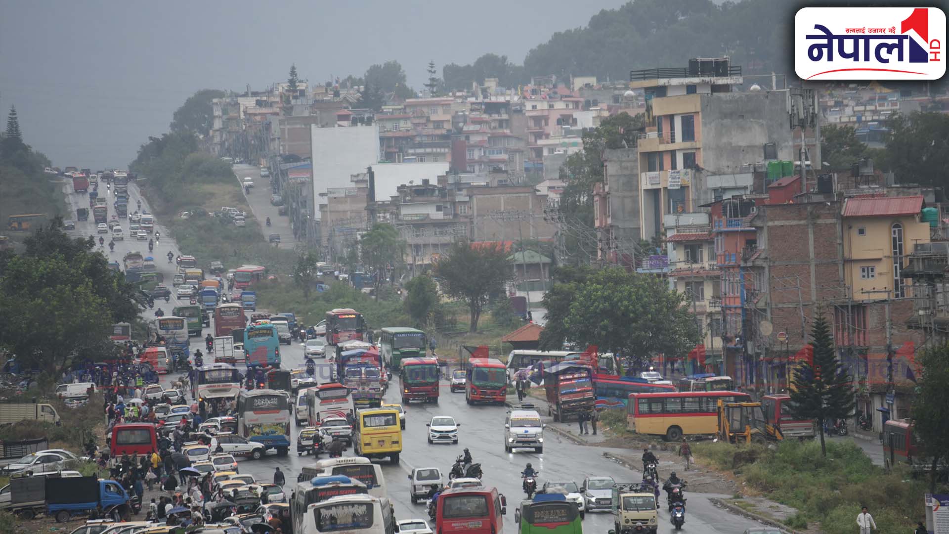 कात्तिके झरीमा रुझेको काठमाडौं (तस्बिरहरू)