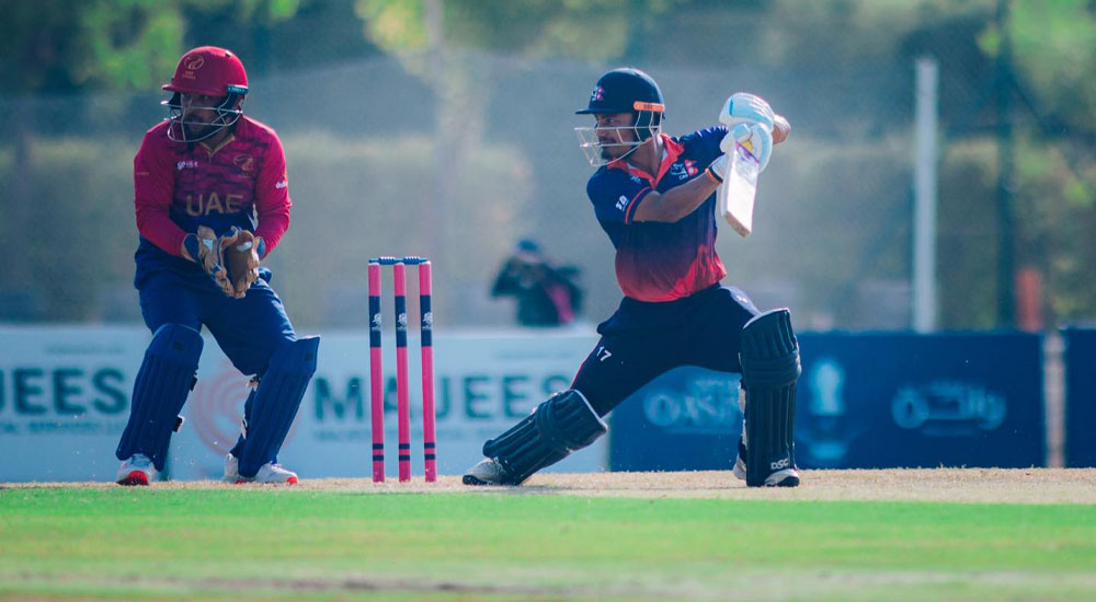 त्रिकोणात्मक एकदिवसीय शृङ्खलामा नेपाल युएईसँग पराजित