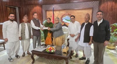 प्रधानमन्त्री उद्धार कोषलाई सत्सङ्ग नेपालद्वारा १० लाख सहयोग
