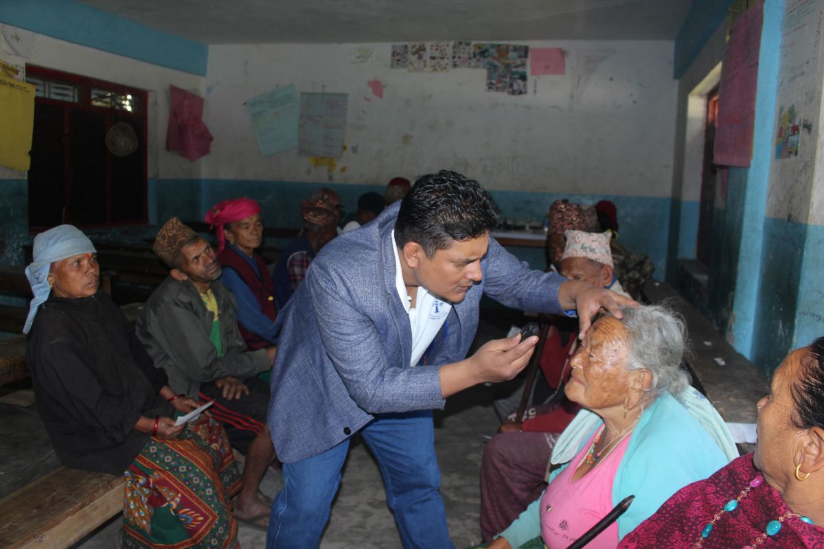 म्याग्दी जेसीजद्वारा आयोजित आँखा शिविरबाट तीन सय जना लाभान्वित