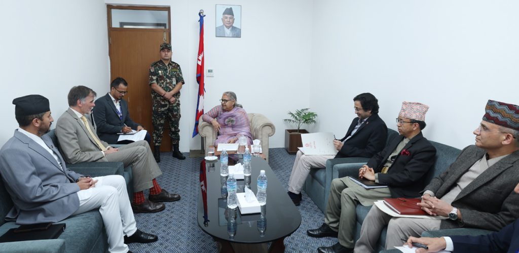 जर्मनीका राजदूत उडोलाई प्रधानमन्त्री कार्कीले भनिन्–राहदानी छपाइका लागि पहल गरिदिनुस्