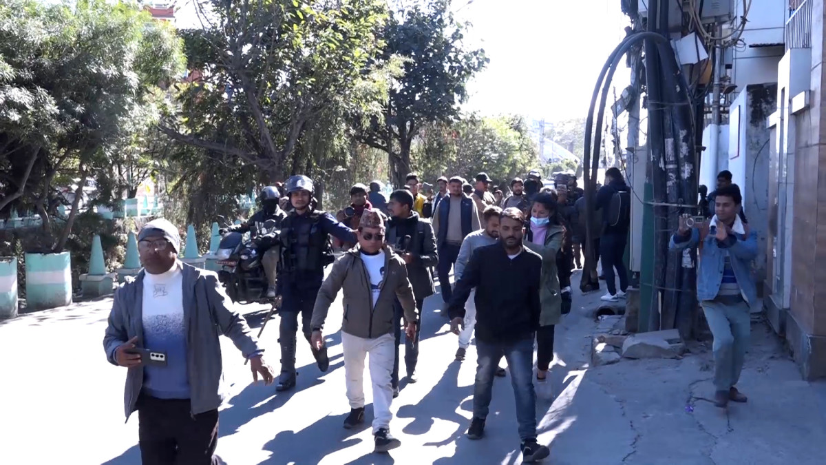 राजावादीको बिजुलीबजारमा प्रदर्शन