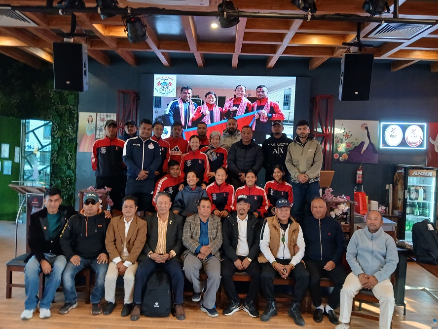 विश्व कराते च्याम्पियनसिप खेल्ने खेलाडीलाई एनआरएनएको सहयोग