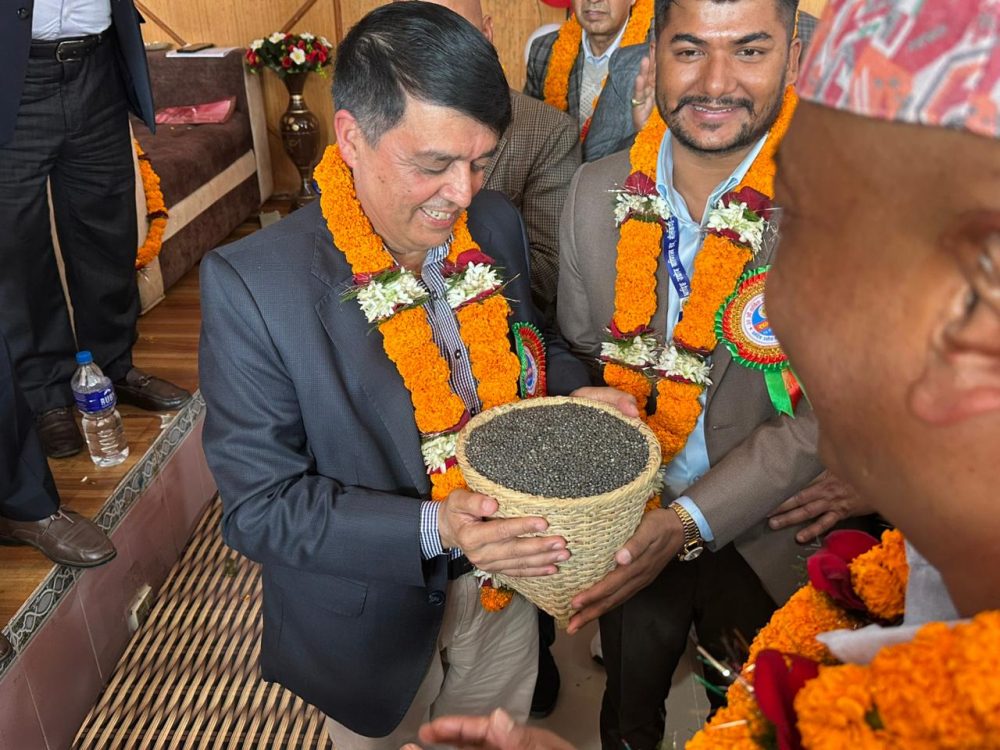 अध्यक्ष ढकाललाई धादिङको कोशेली एक डाली मास