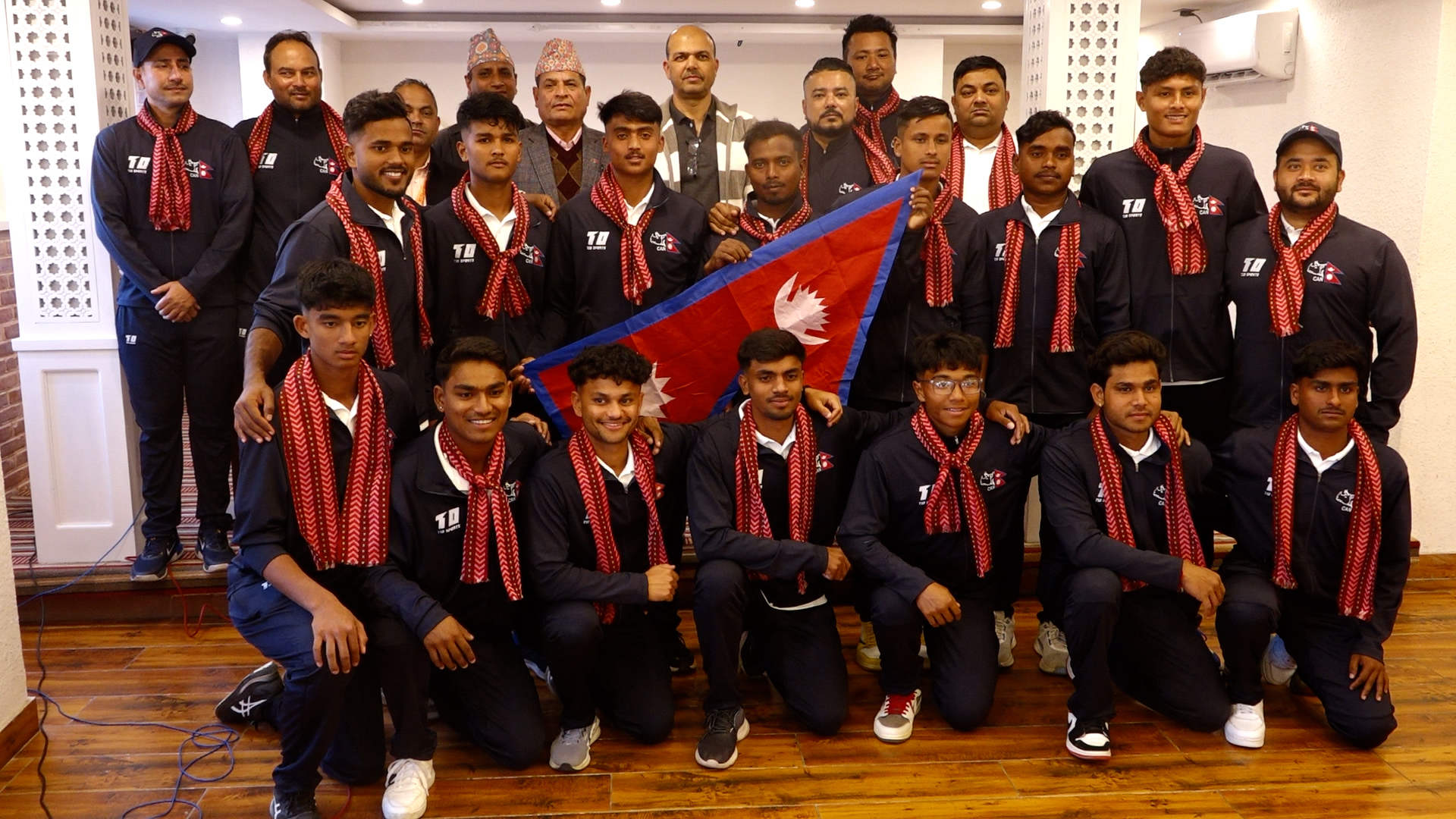 एसिसी यु–१९ प्रिमियर कपको लागि नेपाली क्रिकेट टोलीलाई बिदाई 