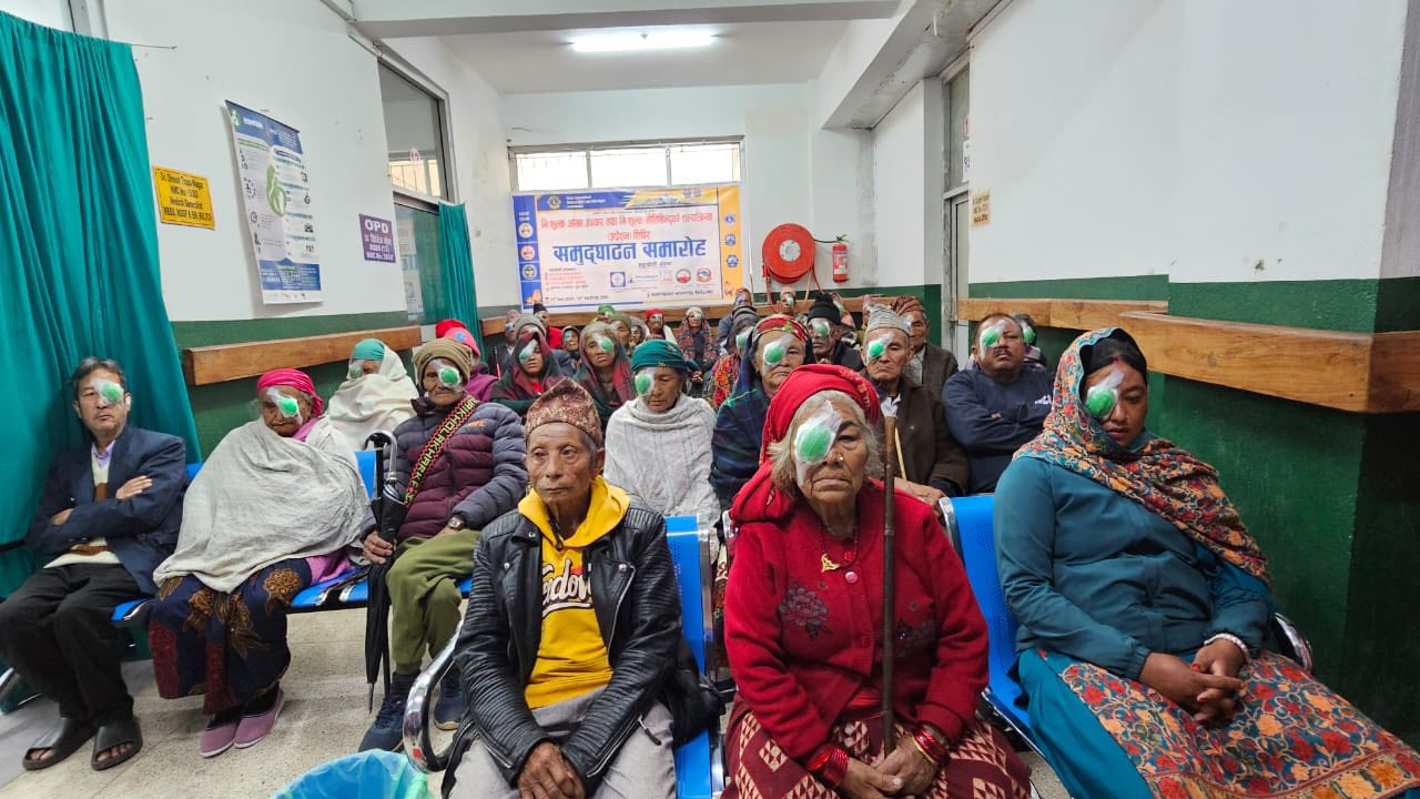 पायक पर्ने स्थानमा नि:शुल्क आँखा शिविर सञ्चालन गर्दा…