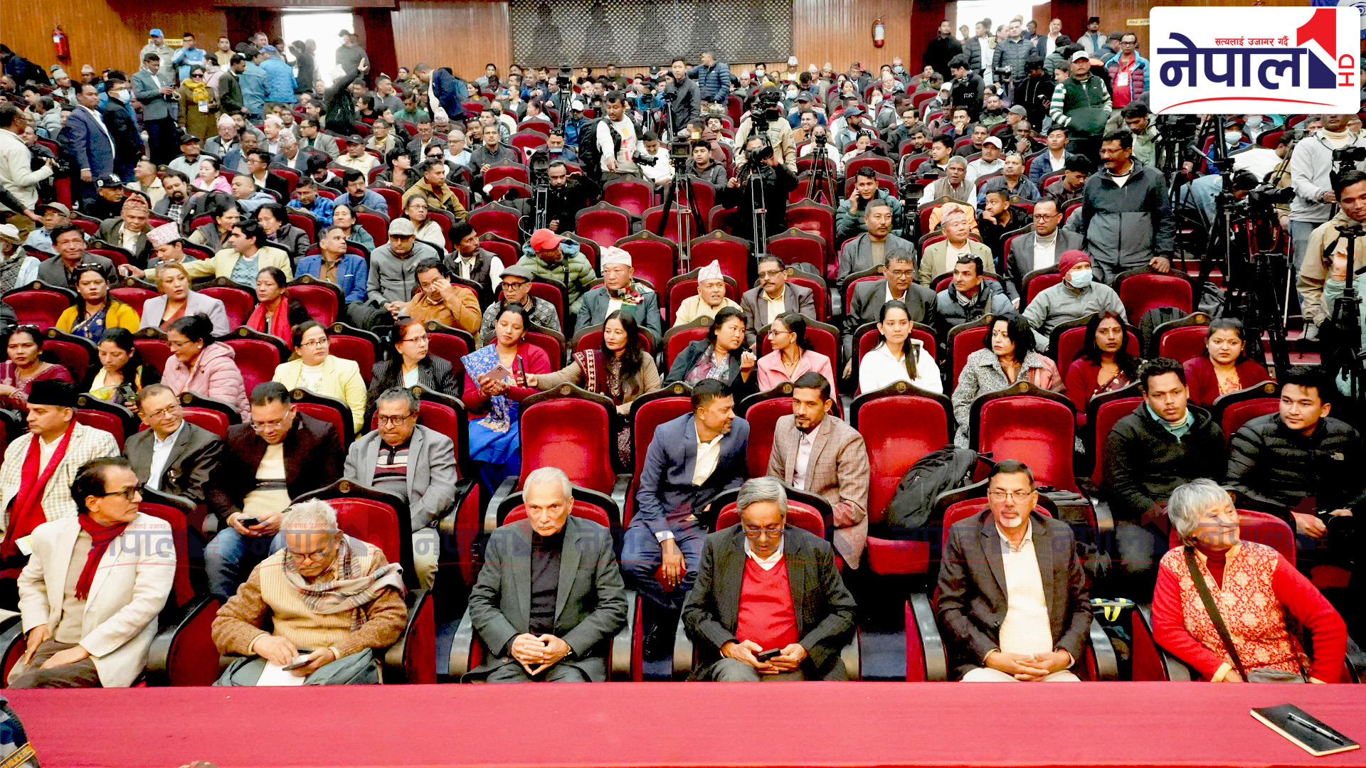 पार्टी एकता घोषणासभामा बाबुरामदेखि सन्तोष परियारसम्म (तस्वीरहरु)