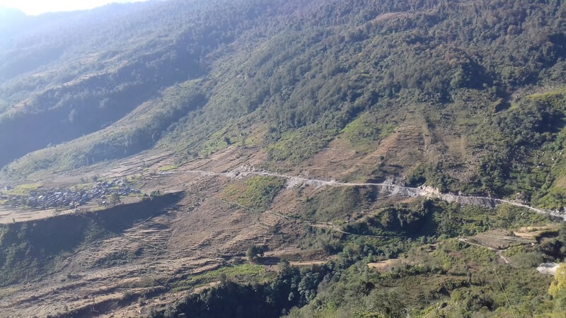 खाँदबारी-किमाथाङ्का सडकखण्ड स्तरोन्नति तीव्र