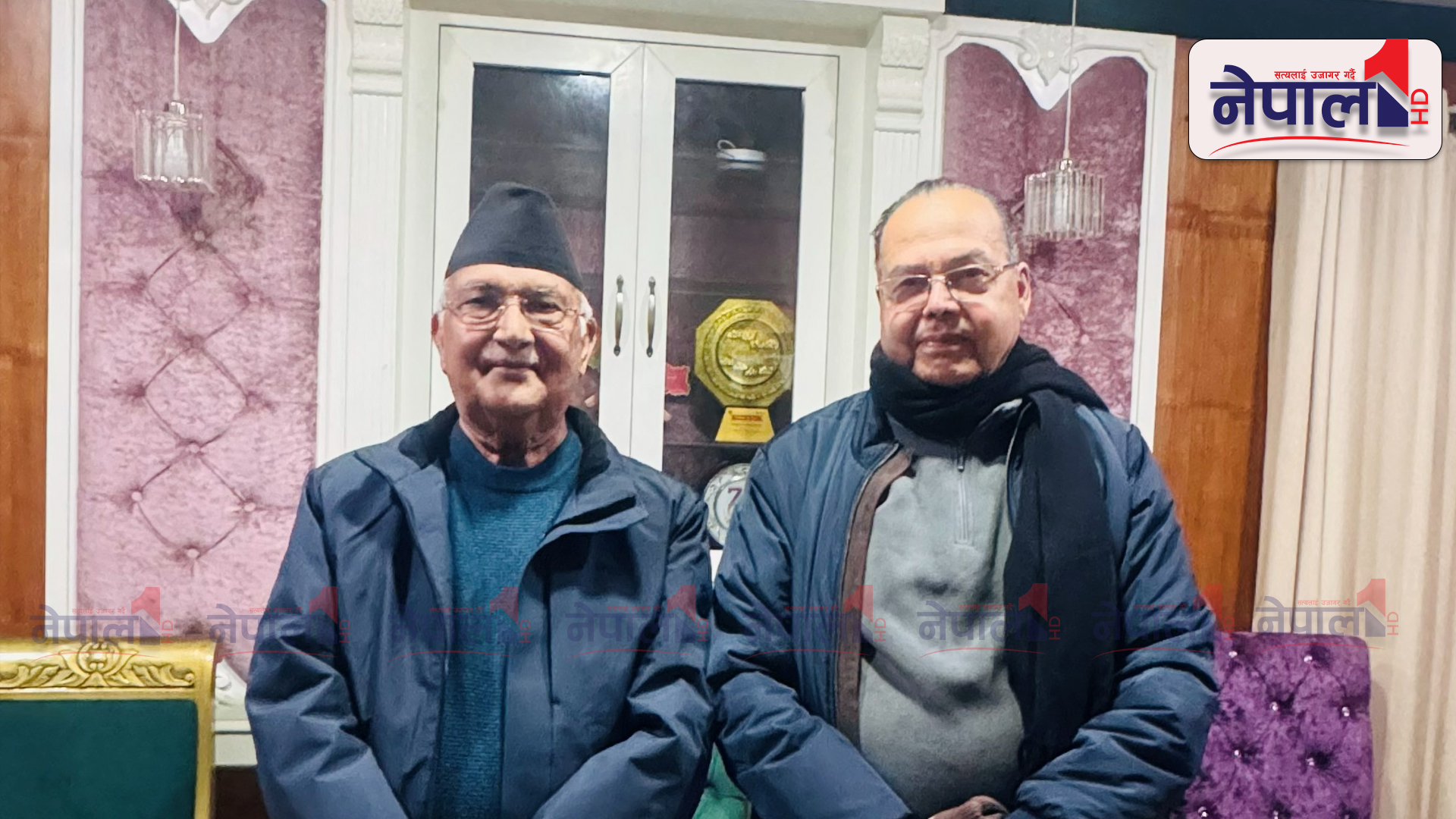 एमाले अध्यक्ष ओली र झलनाथ खनालबिच भेटवार्ता