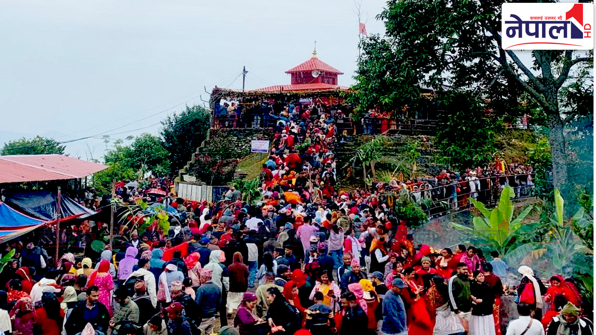 थानीमाईमा फूलको डोली चढाएमा मनको इच्छा पूरा हुने धार्मिक विश्वास