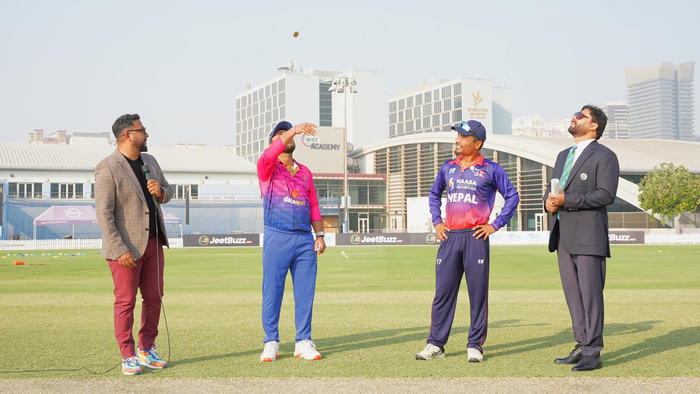 यूएईविरुद्ध पहिले ब्याटिङ गर्दै नेपाल