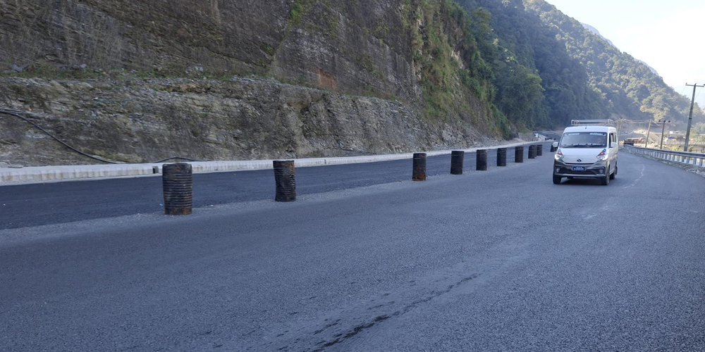 मध्यपहाडी राजमार्गः पोखराको हरिचोक–याम्दी खण्ड स्तरोन्नति अन्तिम चरणमा