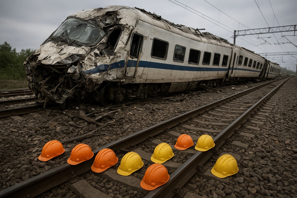 चीनमा रेल दुर्घटना, ११ जनाको मृत्यु