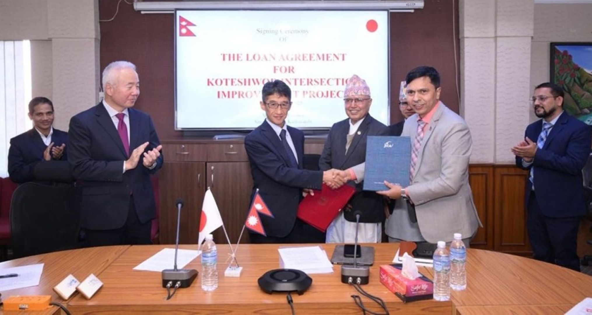 कोटेश्वर चोक सुधार आयोजनाका लागि जापानसँग ऋण सम्झौता