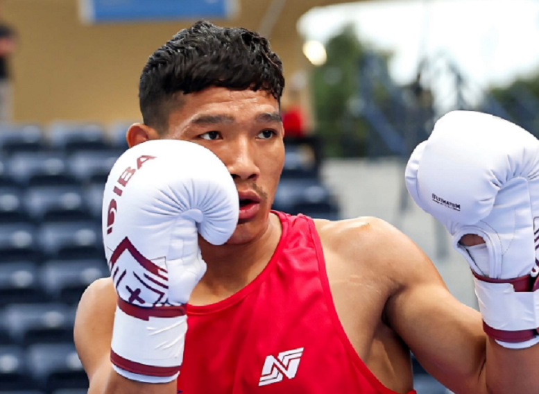 पदक विजेता चन्द्रबहादुर थापा स्वदेश फिर्ता