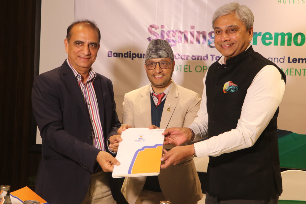 बन्दीपुर केवलकार र लेमन ट्री होटल्सबीच सम्झौता