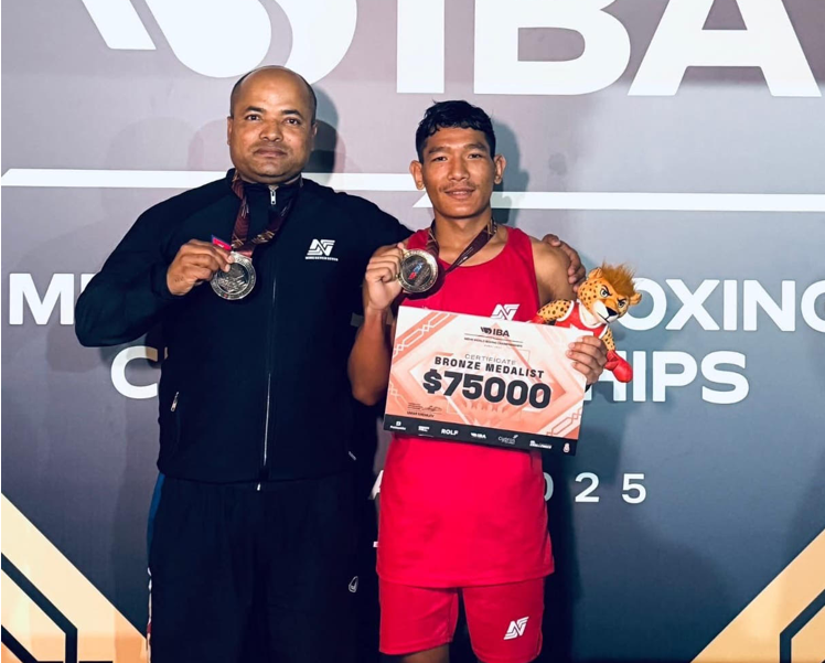 आइबिए पुरुष विश्व बक्सिङ प्रतियोगितामा बक्सर चन्द्रलाई काँस्य