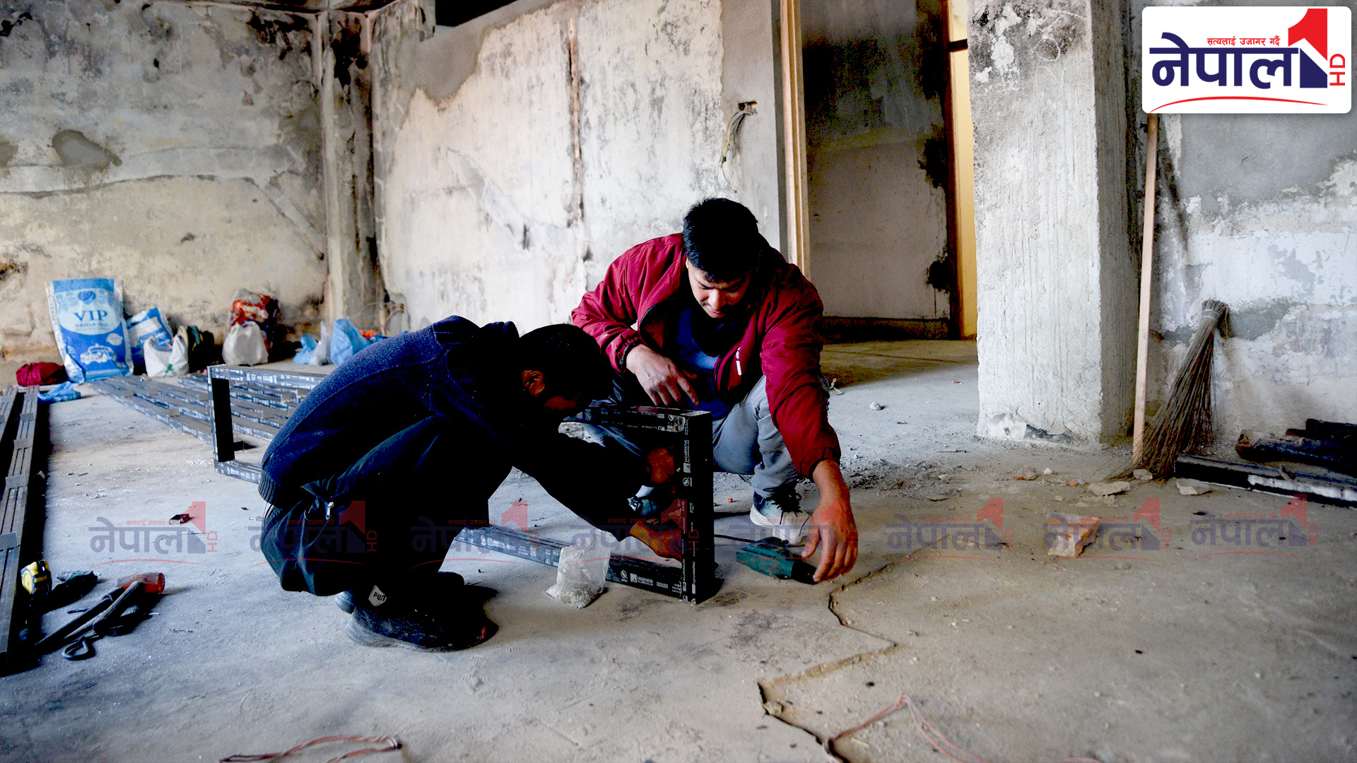 कांग्रेसको पार्टी कार्यालय यसरी हुँदैछ पुनर्निर्माण {तस्वीरहरु}