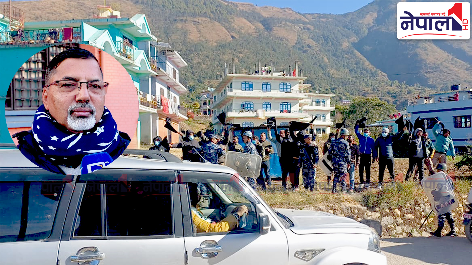 जनार्दन शर्मालाई गृह जिल्लामै कालो झण्डा