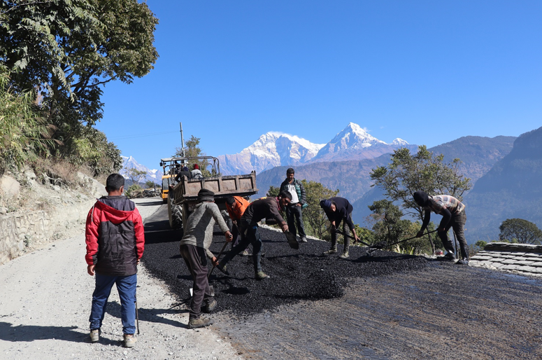 बेनी–पाखापानी सडक योजना स्तरोन्नति अन्तिम चरणमा