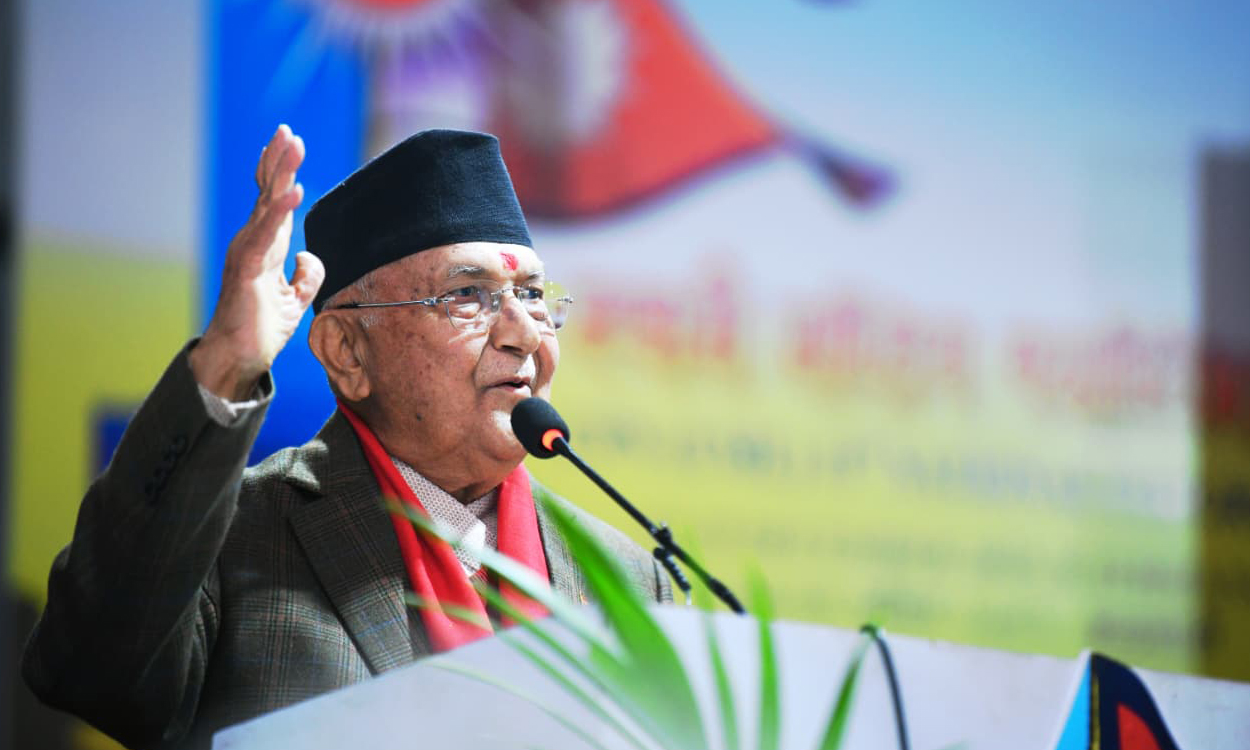 एमालेलाई छोएका दिन देश ठप्प हुनुपर्छ, सरकार ढल्नु पर्छ : ओली