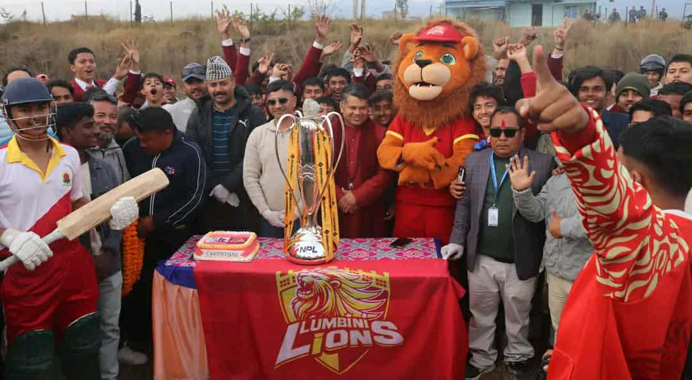 लुम्बिनी लायन्सको ट्रफी उत्सव र्‍याली घोराहीमा