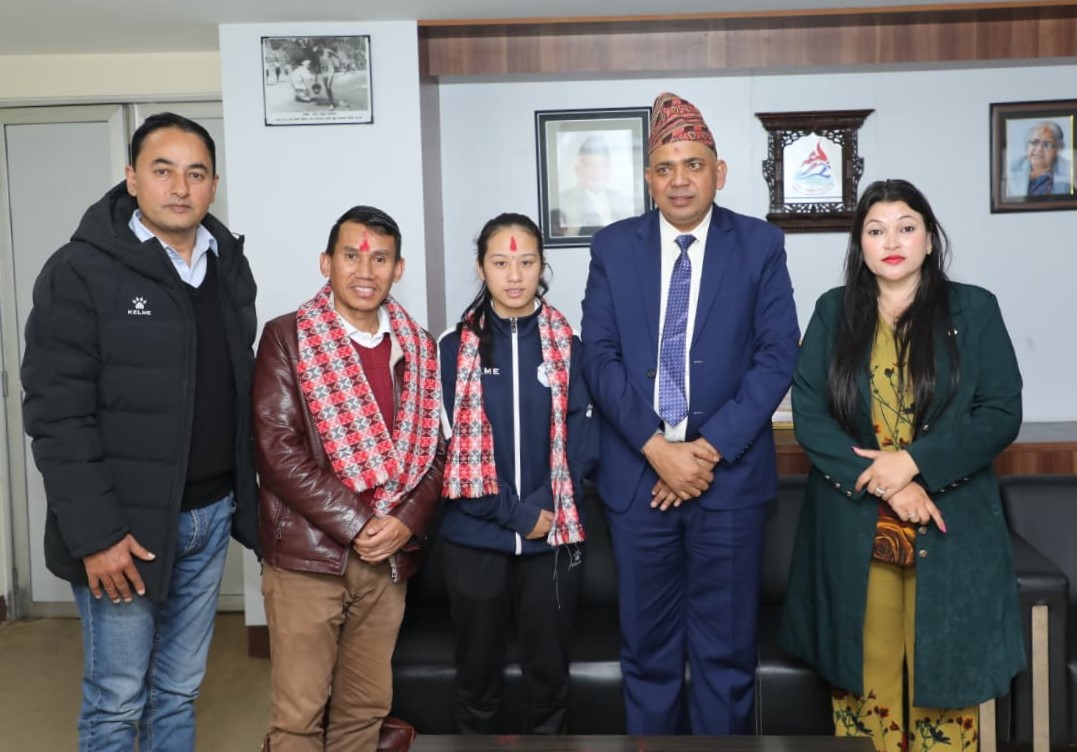 रेनु तामाङलाई राष्ट्रिय खेलकुद परिषद्को बधाई
