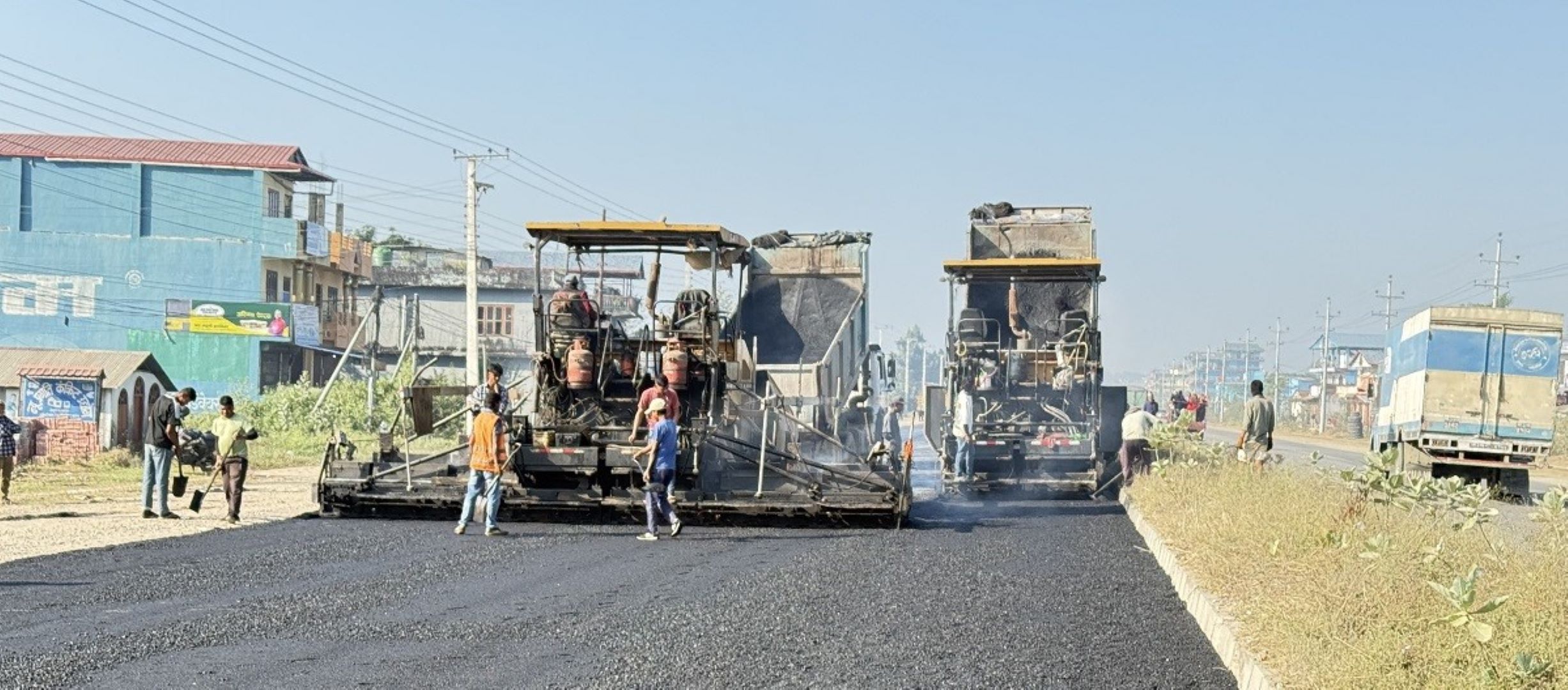 कालीगण्डकी करिडोरको मालढुङ्गा–बलेवा खण्ड कालोपत्र शुरु