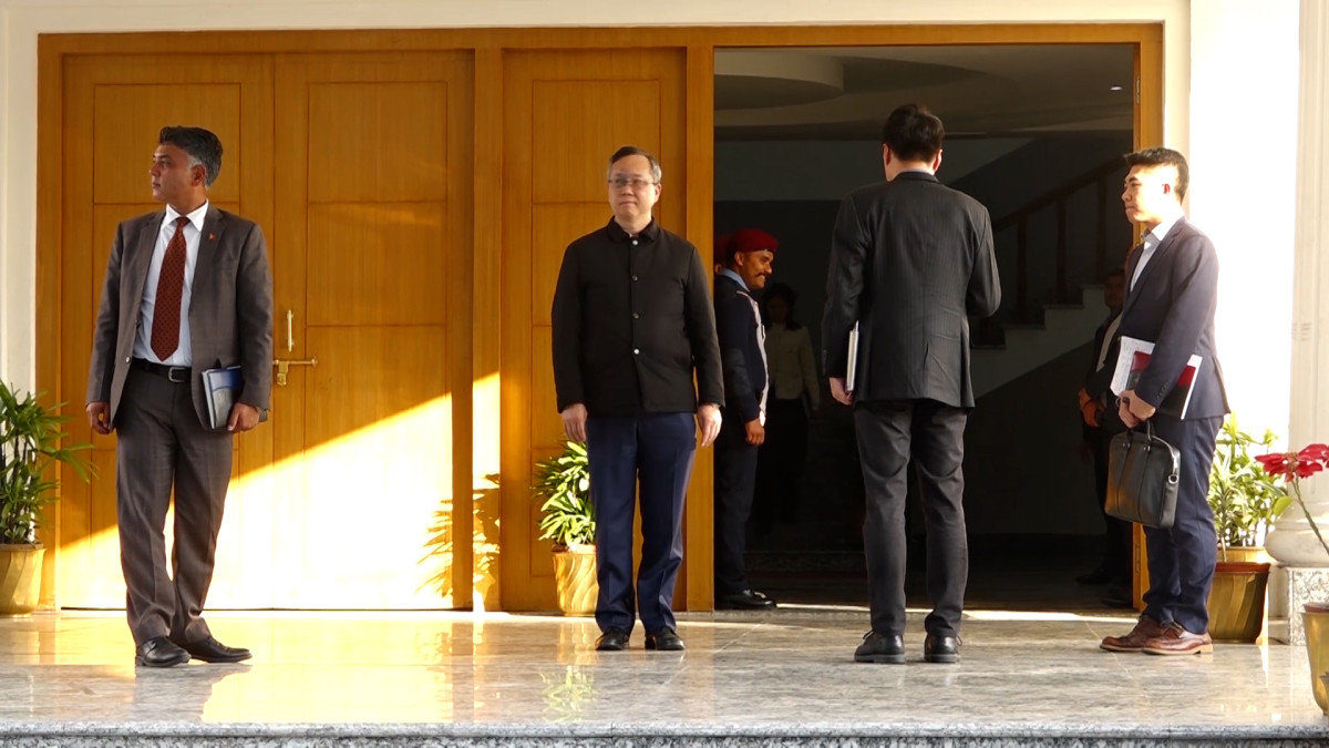 प्रधानमन्त्रीसँग चिनियाँ राजदूत सोङको भेटवार्ता