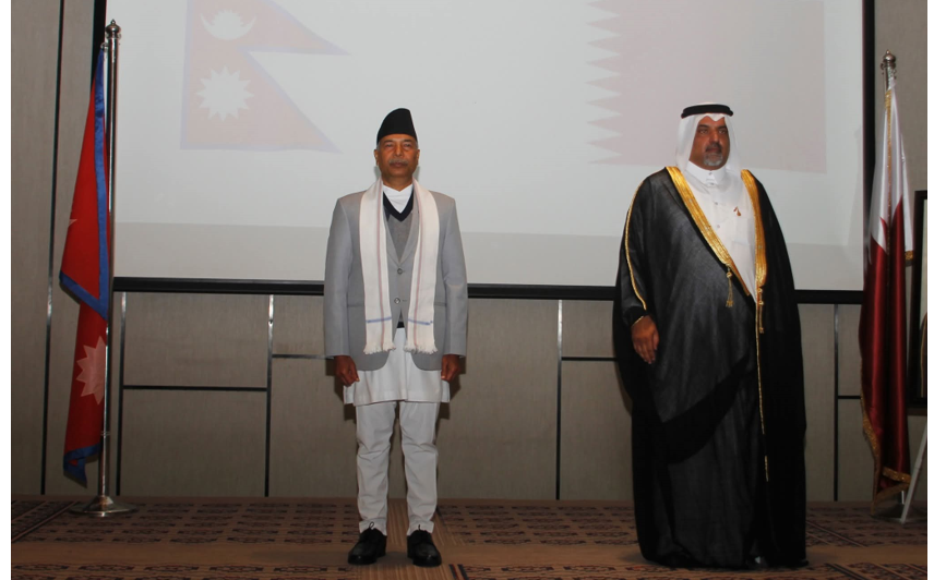 उपराष्ट्रपति यादव कतारको राष्ट्रिय दिवस स्वागत समारोहमा सहभागी