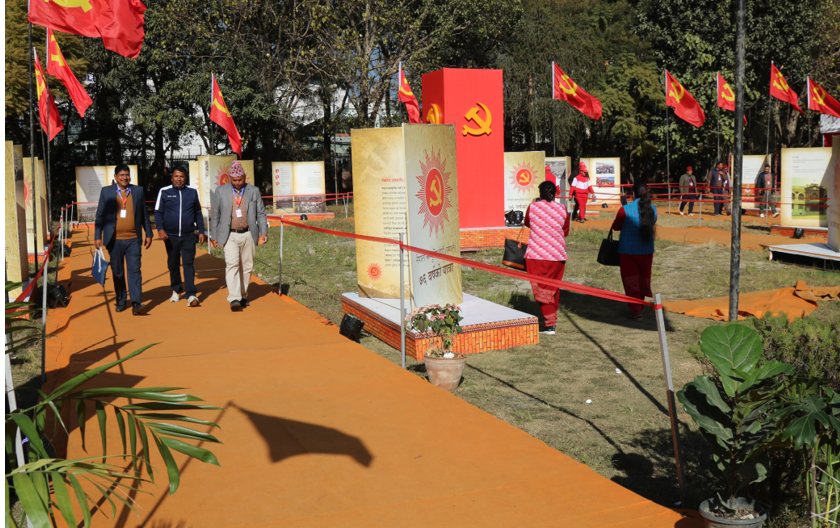 एमाले महाधिवेशनस्थलः साजसज्जाले चिटिक्क, प्रविधिको उच्चतम प्रयोग