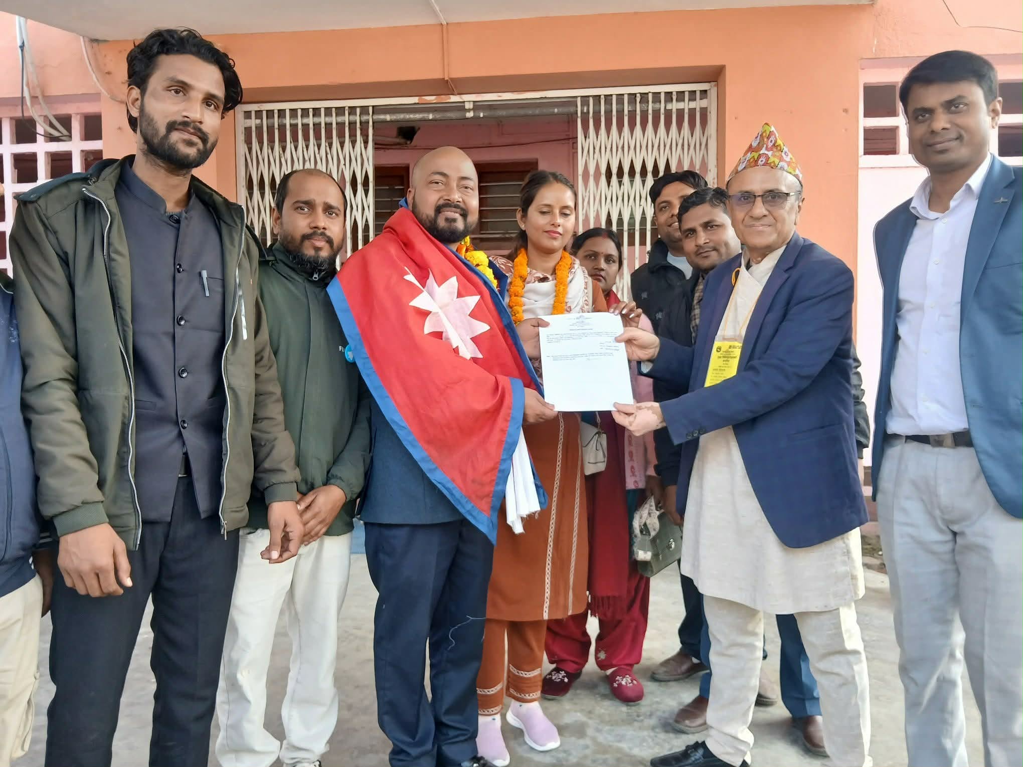 खल्तीका सहसंस्थापकअरविन्द साहले गराए बारामा उम्मेदवारी दर्ता