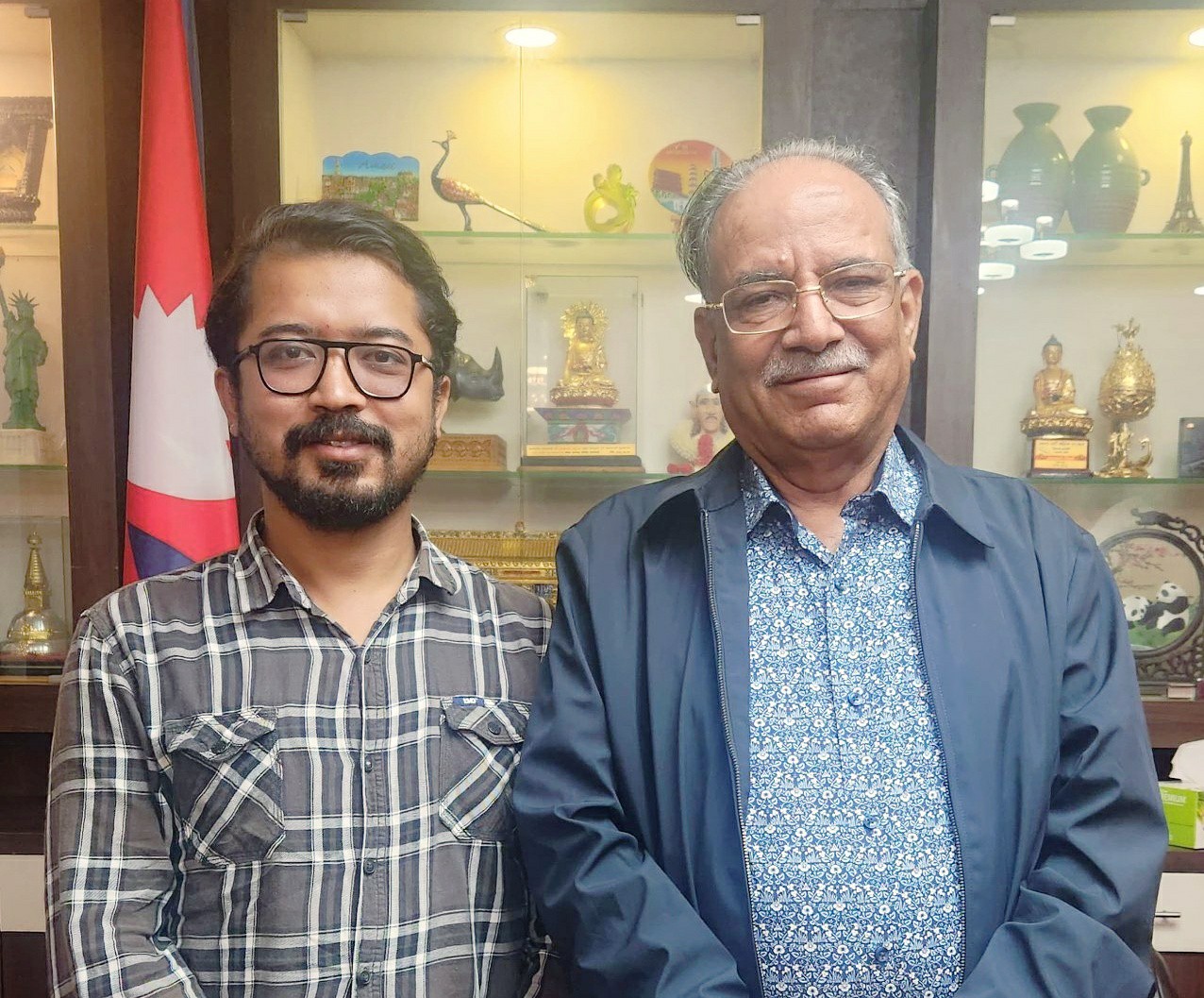 प्रचण्डसँग प्रलोपाबाट चुनाव लड्दै सन्दिप