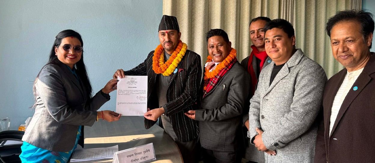 जगदीश खरेलको ललितपुर–२ बाट उम्मेदवारी दर्ता