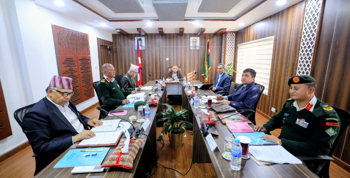 सिंहदरबारमा राष्ट्रिय सुरक्षा परिषद्को बैठक