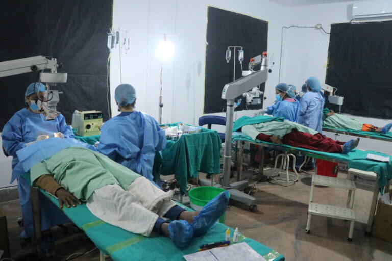 निःशुल्क आँखा शिविर : ३५० बढीको शल्यक्रिया हुने