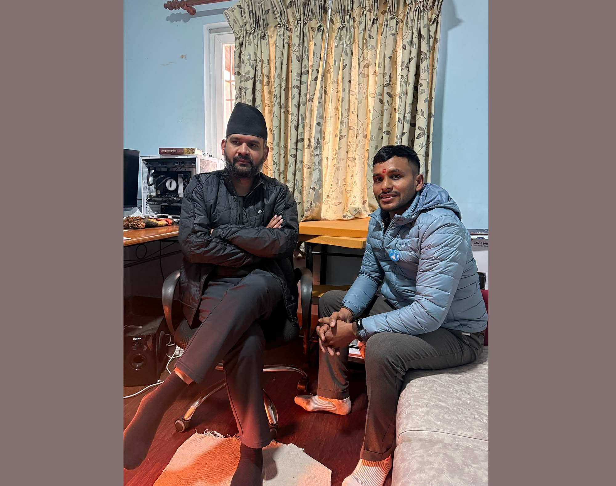 बालेन शाह र रसुवाका रास्वपा उम्मेदवार बसन्त भट्ट बिच भेटवार्ता