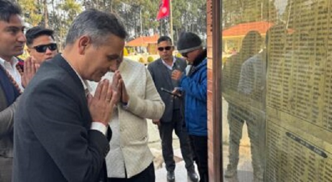 गृहमन्त्री अर्यालद्वारा राष्ट्रिय सहिद तथा शान्ति पार्कको अवलोकन, जेनजी सहिदका नामावली राख्नेबारे छलफल