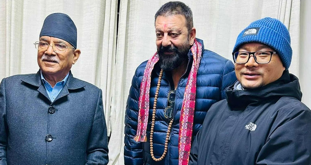 खुमलटारमा सञ्जय दत्त–प्रचण्ड भेट, फिल्मदेखि नेपाल बसाइसम्म खुले संवाद