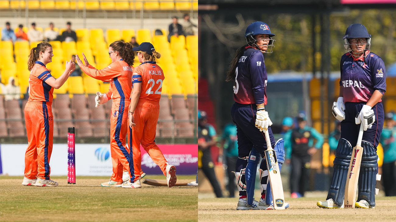 नेपालको लगातार दोस्रो हार, तेस्रो जितसँगै नेदरल्यान्ड्स ‘सुपर–६’ मा