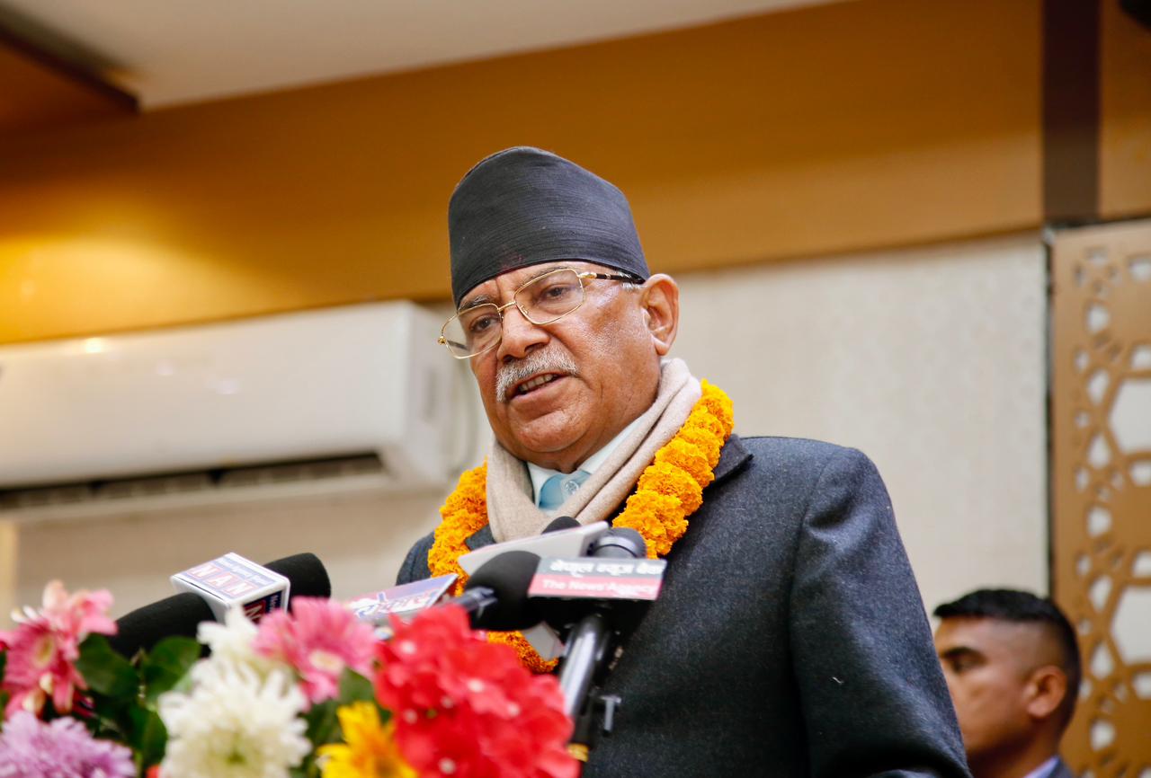 देश अझै संकटमा छ, बलियो राष्ट्रिय शक्ति निर्माण गर्न सकिएन भने दुर्घटनामा पर्न सक्छ – प्रचण्ड