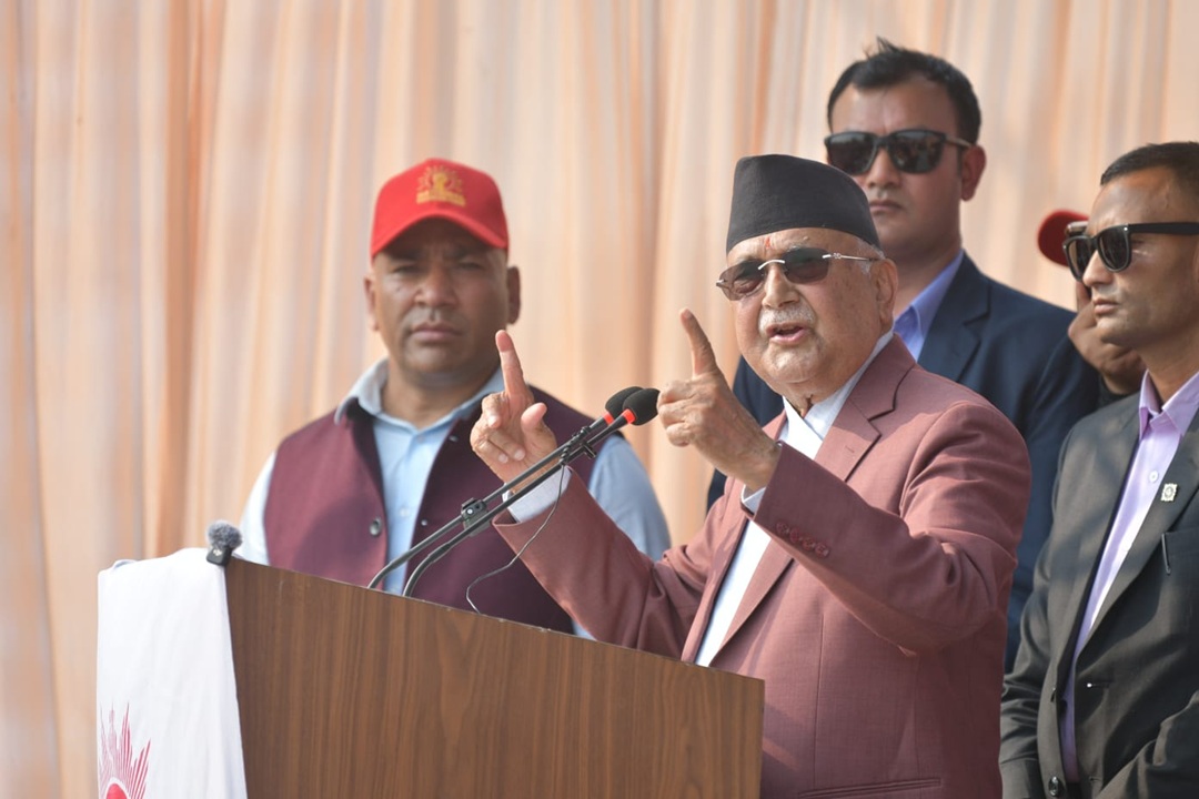 काेशीमा ‘नेशनल भोलेन्टियर्स फोर्स’ गठनपछि ‌ओलीले भने- अब देश जल्दैन