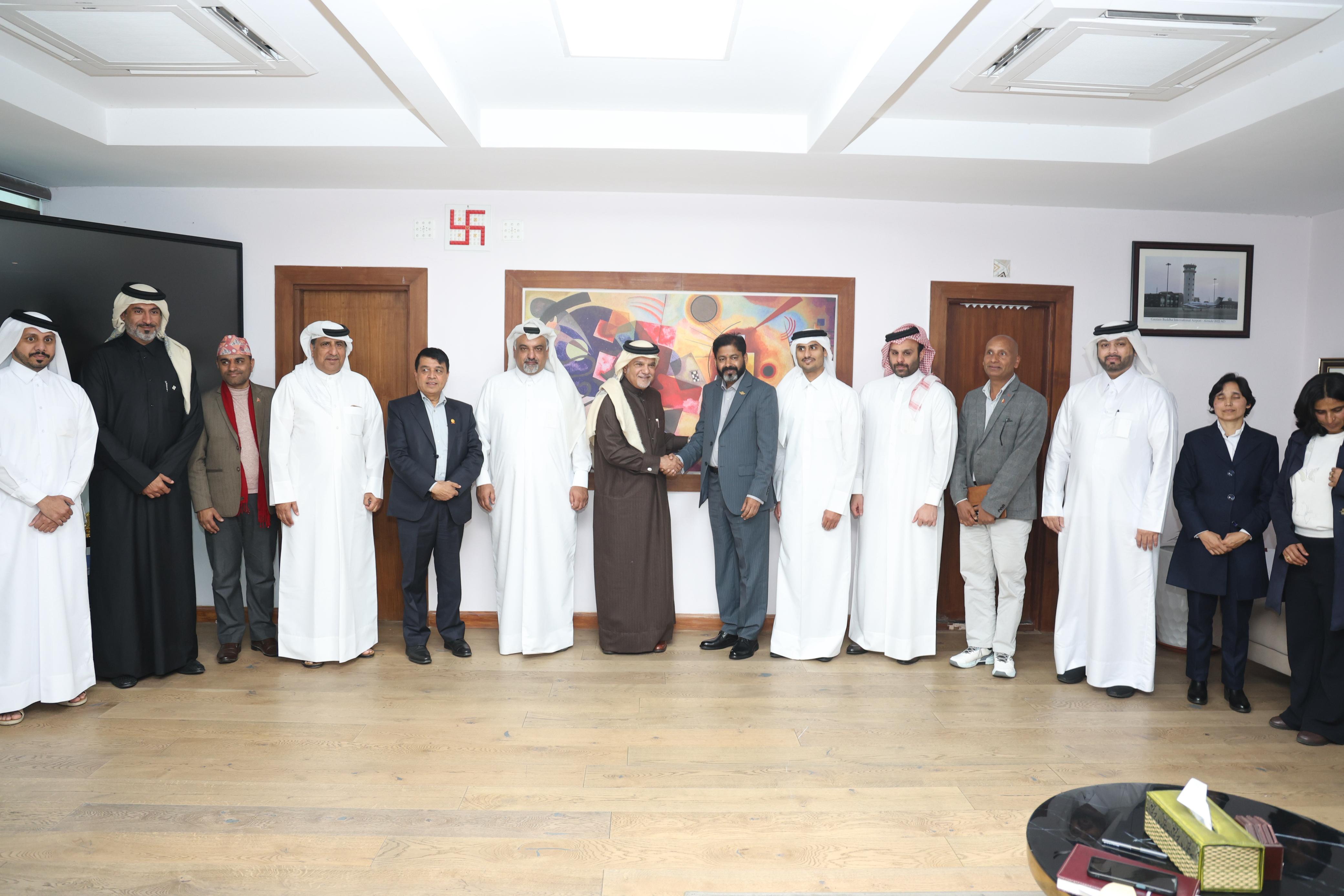 नेपाल–कतारबीच आर्थिक विकास, पर्यटन र लगानी सहकार्यबारे छलफल