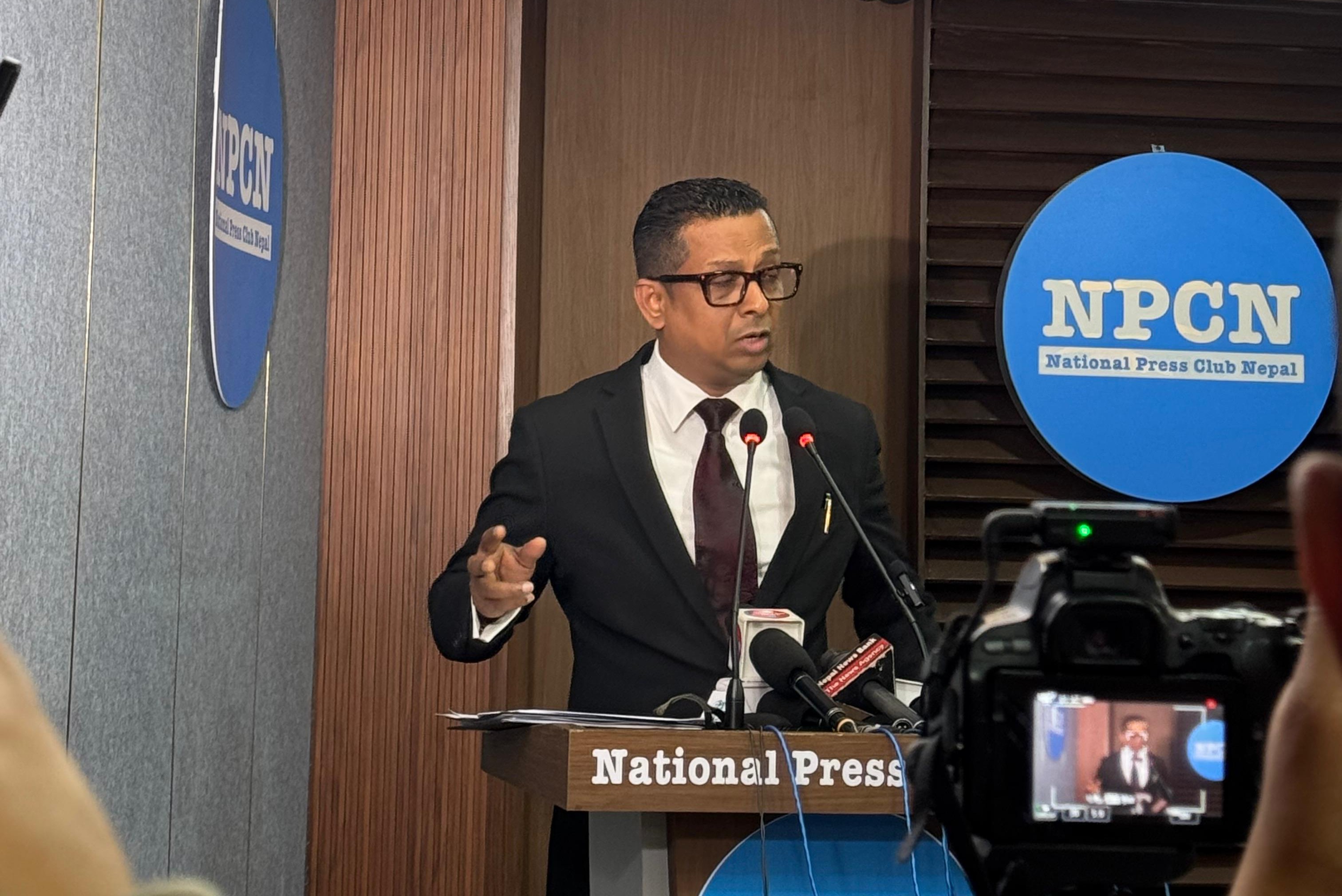 नेपालमा भ्रम फैलाएको भन्दै दुबइको एमआईबीडीको काठमाडौंमा पत्रकार सम्मेलन