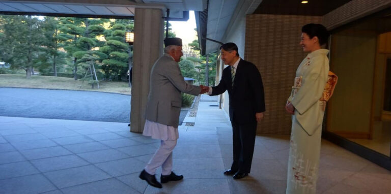 जापानको सहयोगबाट नेपाल र नेपालीहरू अत्यन्त लाभान्वित भएका छन् : राष्ट्रपति पौडेल