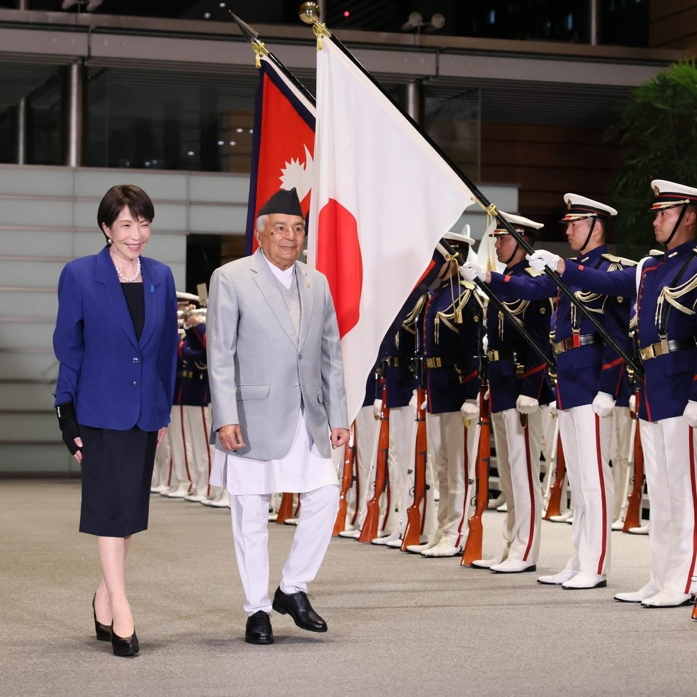 राष्ट्रपति पौडेललाई ‘गार्ड अफ अनर’