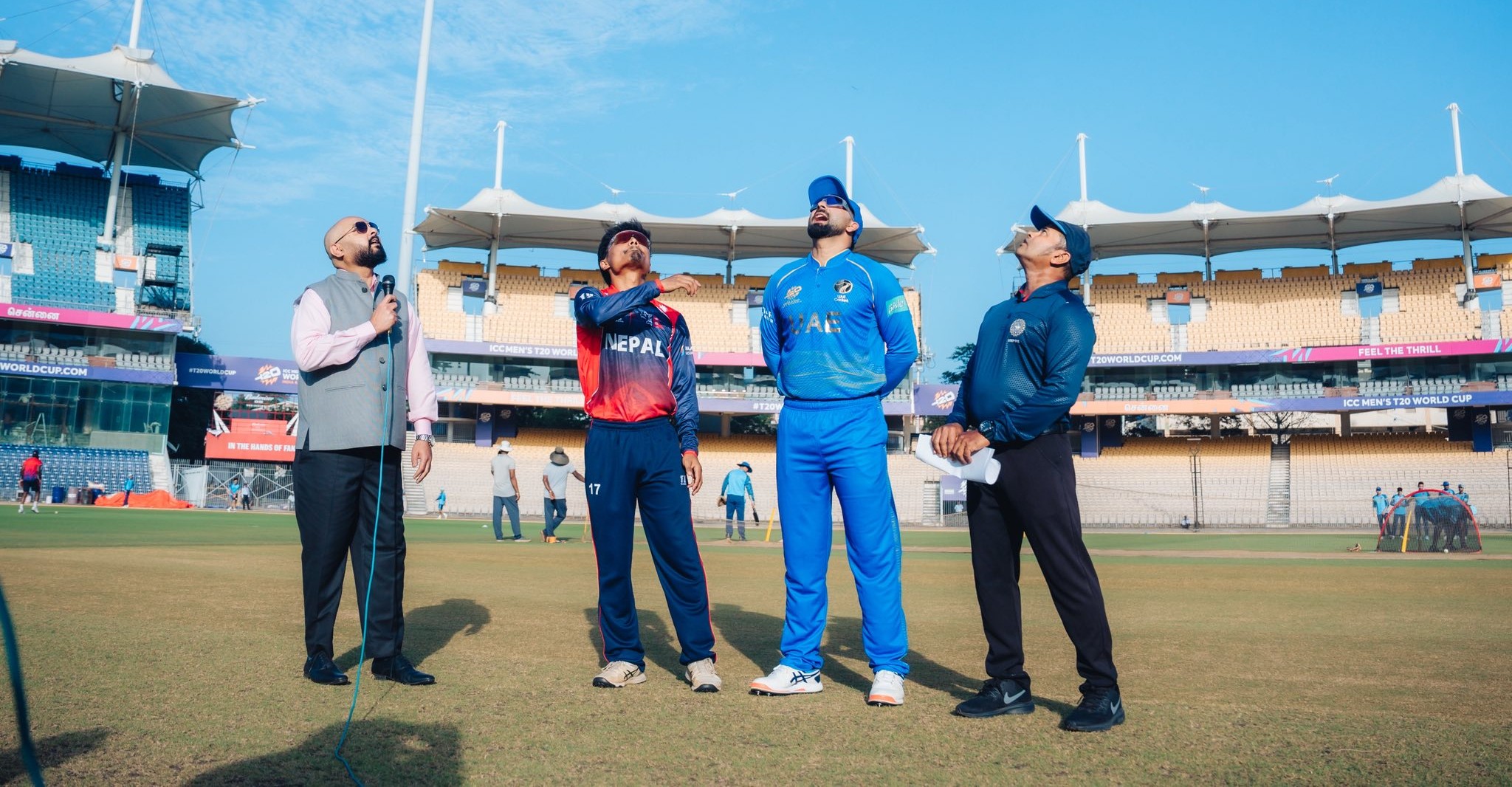 विश्वकप ‘वार्मअप’: युएईले दियो १४६ रनको चुनौति