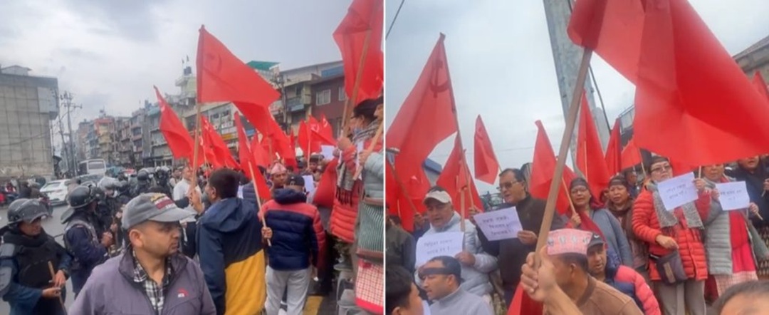 ओली पक्राउपछि एमालेको थाल्यो प्रदर्शन